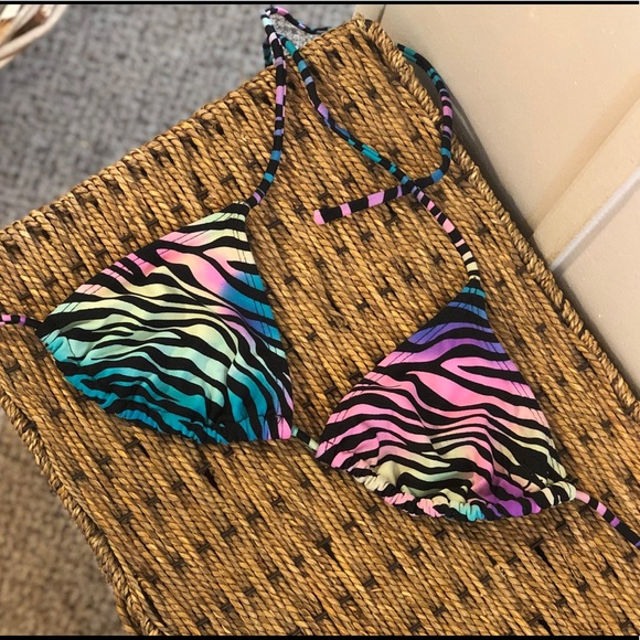 COPY - 2 bright triangle swim tops sz sm - Picture 2 of 7